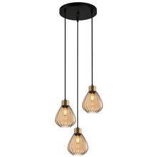 Tulip Iron 3 Light Pendant